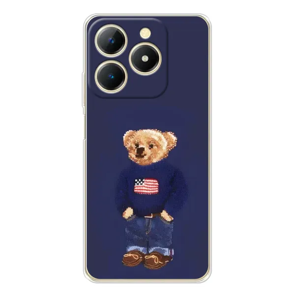 Чехол с рисунком «Мишка USA» для Realme Note 70