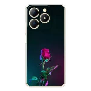 Чехлы с принтом Розочки для RealMe Note 70 (Ночная роза)