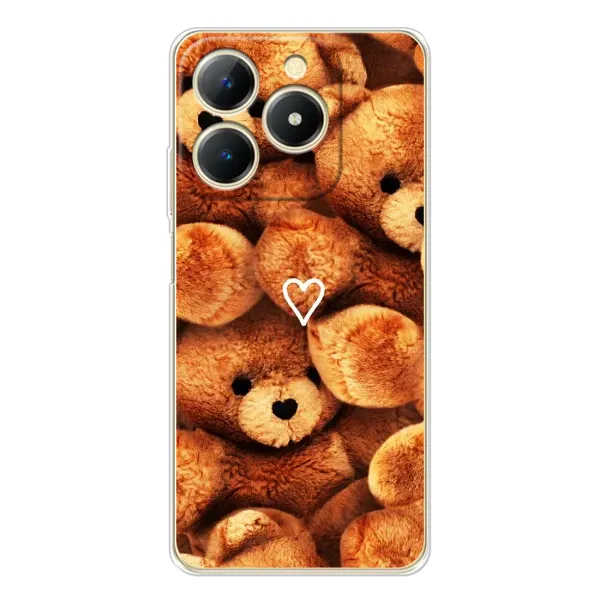 Чехол с рисунком «Плюшевый медвеженок» для Realme Note 70