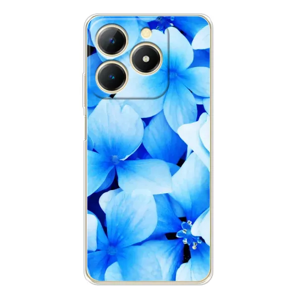 Чехол с рисунком «Синие цветы» для Realme Note 70 Чехол с рисунком «Синие цветы» для Realme Note 70