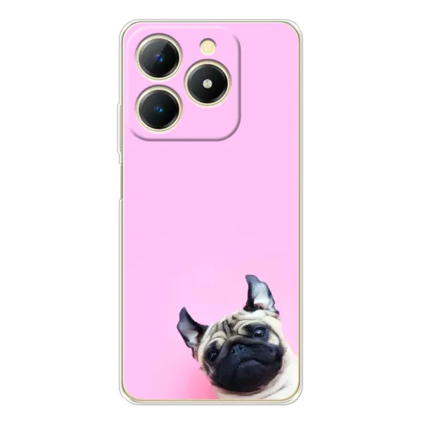 Чехол с рисунком «Собака на розовом» для Realme Note 70 Чехол с рисунком «Собака на розовом» для Realme Note 70