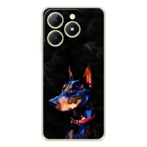 Бампер для RealMe Note 70 с картинкой "Песики" (Собака Мопс)