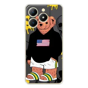 Чехол с рисунком «Teddy USA» для Realme Note 70