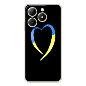 Силиконовый Чехол на RealMe Note 70 (Я-Украина) (Украинское сердце)