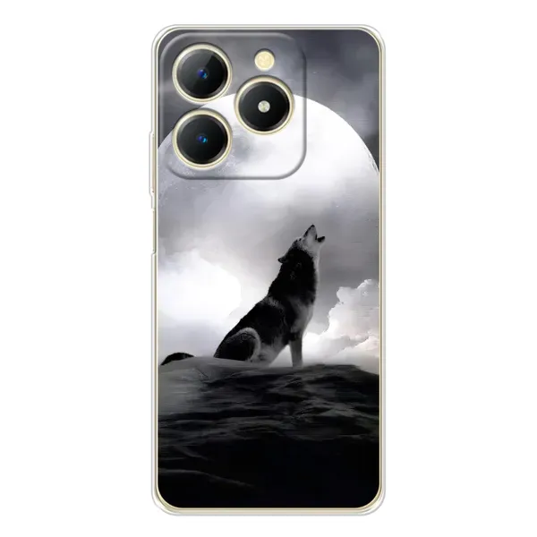 Чехол с рисунком «Волк и луна» для Realme Note 70 Чехол с рисунком «Волк и луна» для Realme Note 70