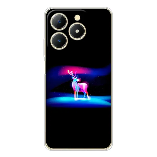 Чехол с рисунком «Яркий олень» для Realme Note 70