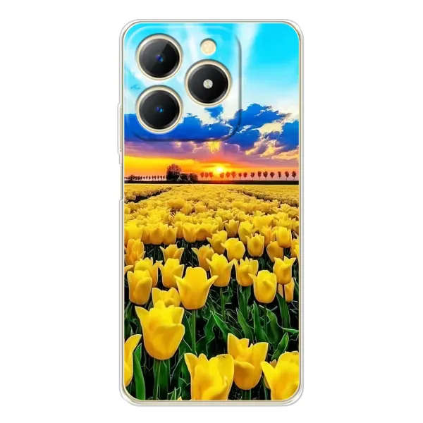 Чехол с рисунком «Желтые тюльпаны» для Realme Note 70