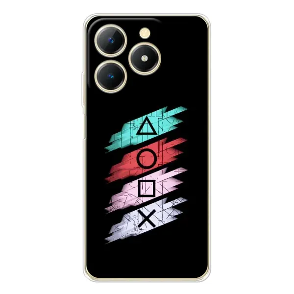 Чехол с рисунком «Значки Sony» для Realme Note 70 Чехол с рисунком «Значки Sony» для Realme Note 70