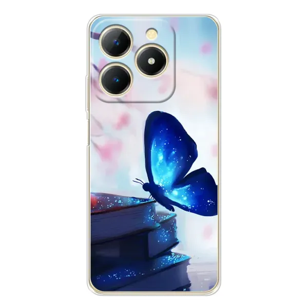 Чехол с рисунком «Бабочка синяя» для Realme Note 70T Чехол с рисунком «Бабочка синяя» для Realme Note 70T