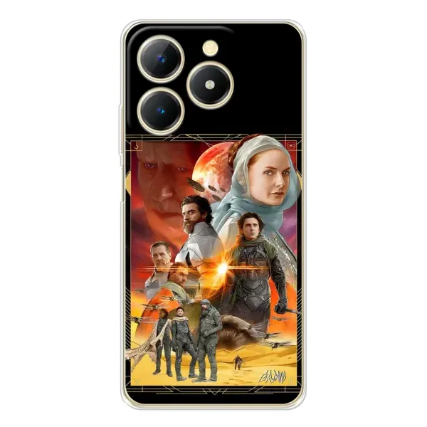 Чехол с рисунком «Д Ю Н А» для Realme Note 70T