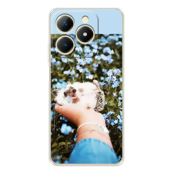 Чехол с рисунком «Ежик на руках» для Realme Note 70T