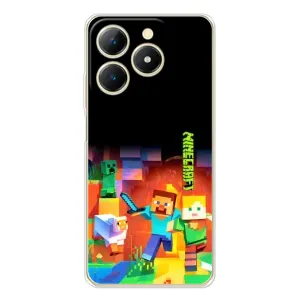 Чехлы для Realme Note 70T (Персонажи Майн Крафт) (Герой Майнкрафт)