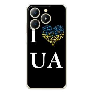 Силиконовый Чехол на Realme Note 70T (Я-Украина) (I Love UA)