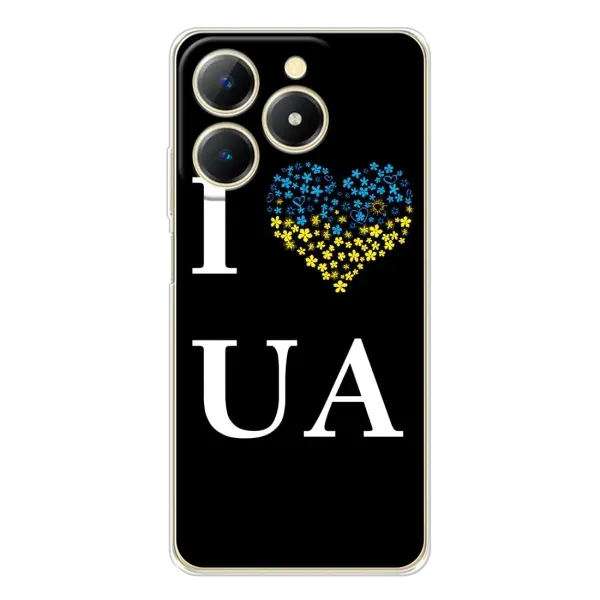 Чехол с рисунком «I Love UA» для Realme Note 70T Чехол с рисунком «I Love UA» для Realme Note 70T