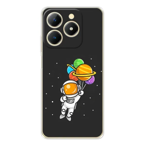 Чехол с рисунком «Космонавт с шариками» для Realme Note 70T Чехол с рисунком «Космонавт с шариками» для Realme Note 70T