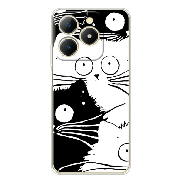 Чехол с рисунком «КОТИКИ» для Realme Note 70T Чехол с рисунком «КОТИКИ» для Realme Note 70T