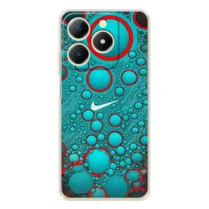 Силиконовый Чехол на Realme Note 70T с картинкой Nike (Найк зеленый)
