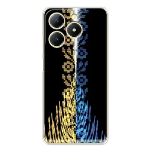 Силиконовый Чехол на Realme Note 70T (Патриотическая вышиванка)