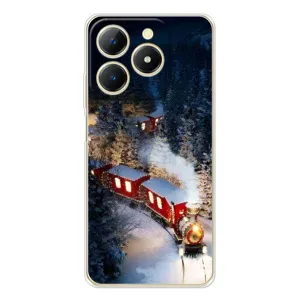 Силіконовий бампер на різдво для Realme Note 70T (Потяг)