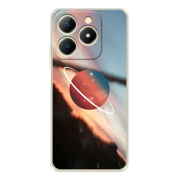 Чехол с рисунком «Сатурн» для Realme Note 70T Чехол с рисунком «Сатурн» для Realme Note 70T
