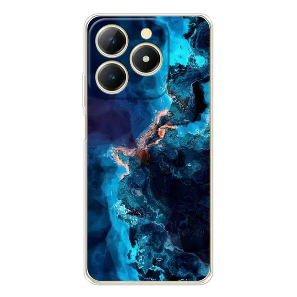 Чехол с рисунком «Синий мрамор» для Realme Note 70T Чехол с рисунком «Синий мрамор» для Realme Note 70T
