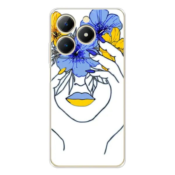 Чехол с рисунком «Украинка на всю голову» для Realme Note 70T