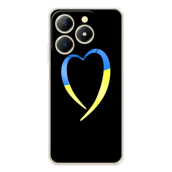 Чехол с рисунком «Украинское сердце» для Realme Note 70T Чехол с рисунком «Украинское сердце» для Realme Note 70T