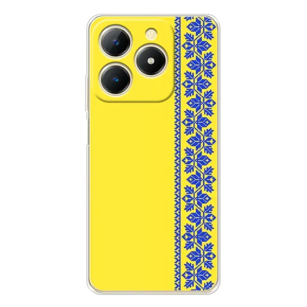 Чехол с рисунком «Вышиванка на желтом» для Realme Note 70T Чехол с рисунком «Вышиванка на желтом» для Realme Note 70T