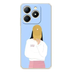 Силіконовый Чохол на Realme Note 70T з картинкой Модных девушек (Жовта кепка)