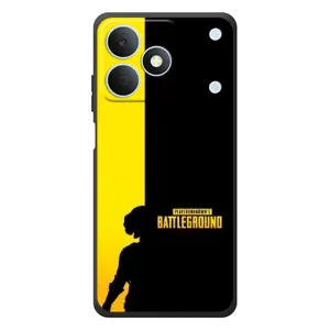 Чехол (TPU) с картинкой "Лого Пабг" на Риалми Ноут 80 (Battlegrounds)
