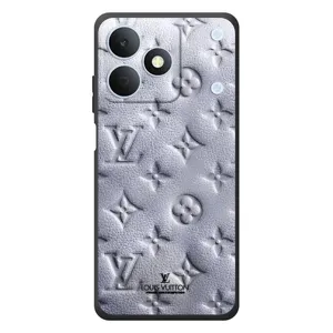 Текстурный Чехол Louis Vuitton для Риалми Ноут 80 (Белый ЛВ)