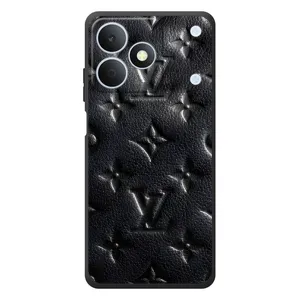 Текстурный Чехол Louis Vuitton для Риалми Ноут 80 (Черный ЛВ)