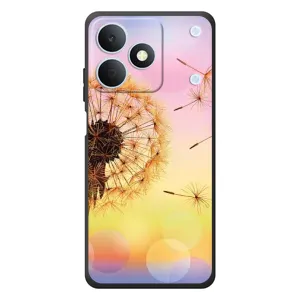 Силиконовый Чехол с одуванчиками на RealMe Note 80 (Цветок-одуванчик)