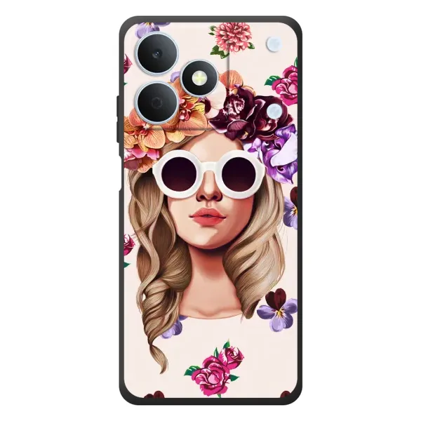 Чехол с рисунком «Девушка в очках» для Realme Note 80