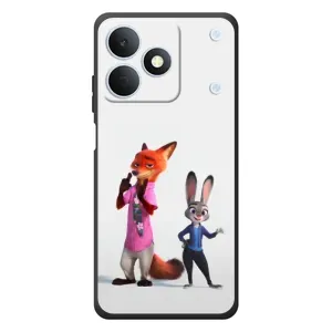Силиконовый чехол с принтом Зоотрополіс для RealMe Note 80 (Джуди и Ник)