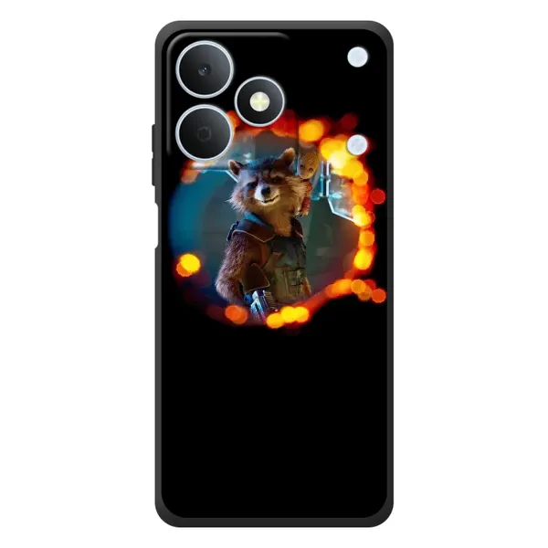 Чехол с рисунком «Енот Ракета» для Realme Note 80
