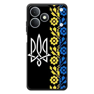 Силиконовый Чехол на RealMe Note 80 (Герб и вышыванка)