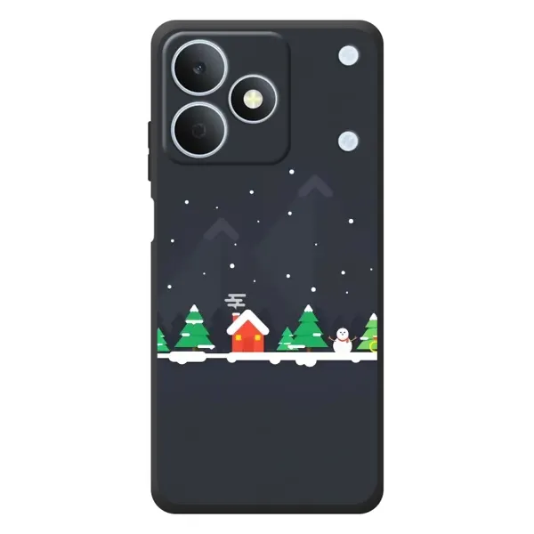 Чехол с рисунком «Город зимний» для Realme Note 80