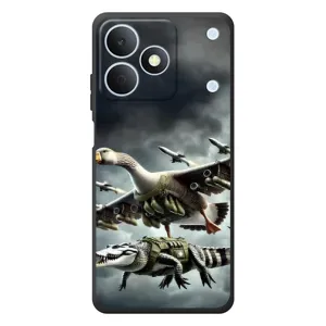 Чехол с мемами тралалело тралала для RealMe Note 80 (Гусини и крокодило)