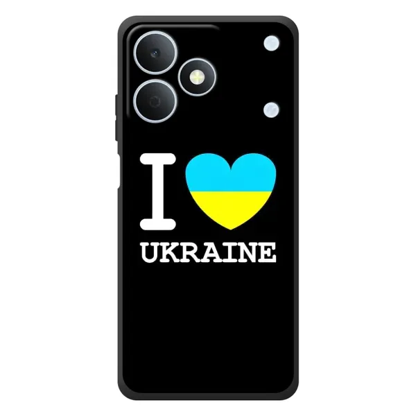 Чехол с рисунком «I Love Ukraine» для Realme Note 80 Чехол с рисунком «I Love Ukraine» для Realme Note 80