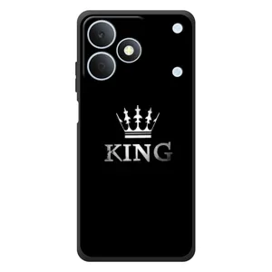 Чехол (Корона на чёрном фоне) для Риалми Ноут 80 (KING)