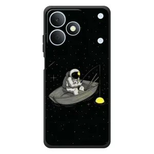 Силіконовый Чохол з принтом "Космонавти" на RealMe Note 80 (Космонавт на рибалці)
