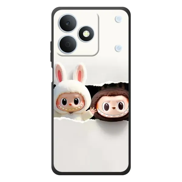Чехол с рисунком «Фигурки Labubu» для Realme Note 80 Чехол с рисунком «Фигурки Labubu» для Realme Note 80