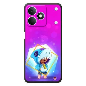 Чохол Бравл Старс для RealMe Note 80 (Леон у костюмі Акули)