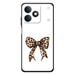 Чехол банты для RealMe Note 80 (Леопардовый принт)