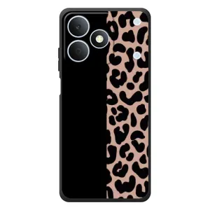 Чехол с леопардовым принтом на RealMe Note 80 (Леопардовый фон)