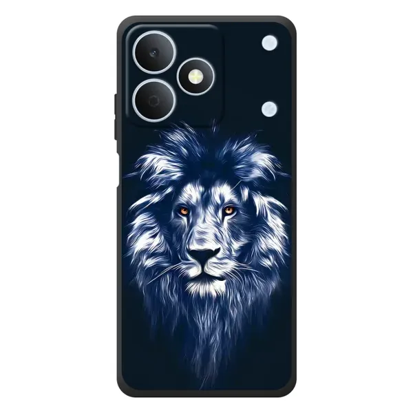 Чехол с рисунком «Лев - синий» для Realme Note 80