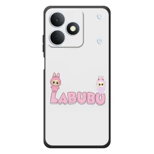 Чохол з принтом Лабубу для RealMe Note 80 (Логотип Лабубу)