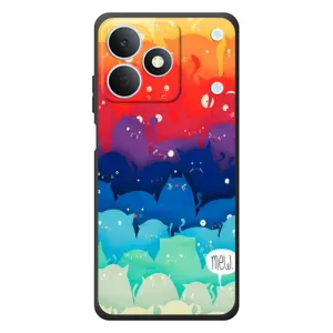 Силиконовый чехол с котиком для RealMe Note 80 (Mew)