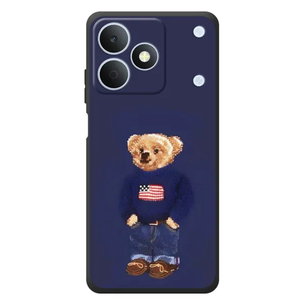 Чехол с рисунком «Мишка USA» для Realme Note 80